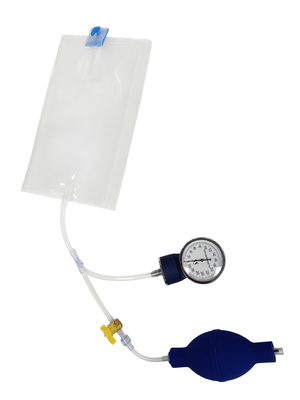 Un buon prezzo. Sacchetto infusore di pressione facile da gonfiamento di grado medico con manometro di pressione 500 ml in linea