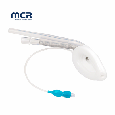 Un buon prezzo. Rafforzamento del collo e superficie liscia Maschera laringea curva a doppio lume Via aerea con polsetta in silicone liquido in linea