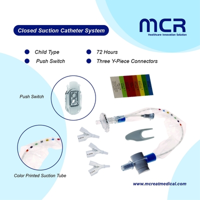 Un buon prezzo. Push Switch And Luer Lock Catetere di aspirazione chiuso 72H Per bambino in linea
