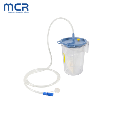 Un buon prezzo. Canister di aspirazione sterilizzante monouso da 1500 a 2500 ml per il sistema di aspirazione in linea