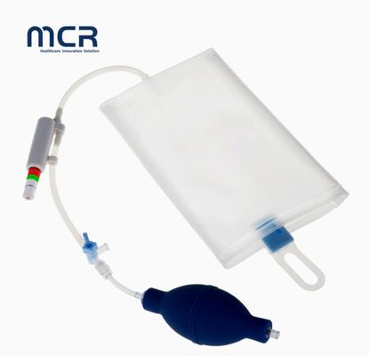 Un buon prezzo. 500 ml Sacchetto per infusione di 1000 ml Indicatore di pressione in PVC Contenitore per infusione di fluidi medici Adatto per applicazioni ospedaliere e cliniche in linea