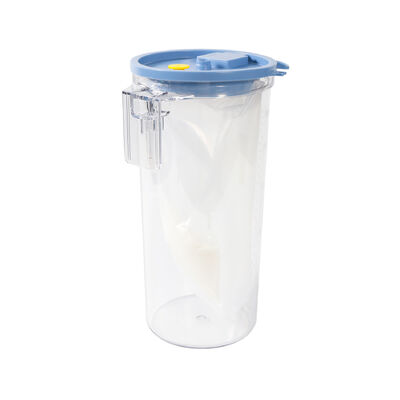 1500ml/2500ml Capacity Reusable Suction Collection Jar for Hospital Suction Liner System with Prevent Backflow Design
